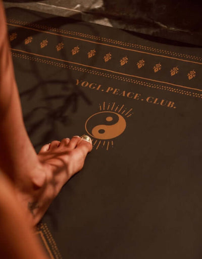 Deluxe Gold Yoga Mat + Strap - Yogi Peace Club - Yoga Mat