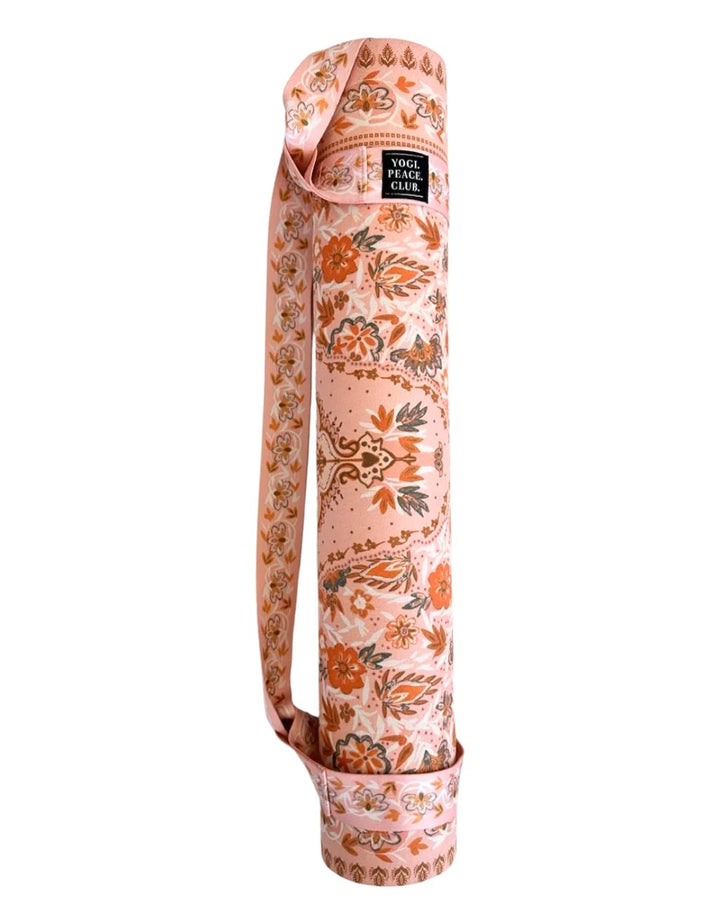 Salty Peach Yoga Mat + Strap - Yogi Peace Club - Yoga Mat