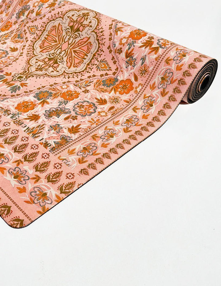 Salty Peach Yoga Mat + Strap - Yogi Peace Club - Yoga Mat