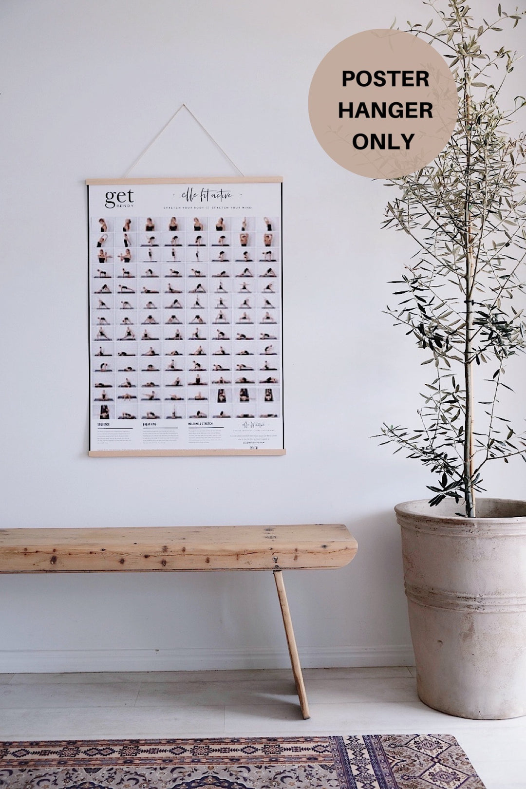 WOODEN POSTER HANGER